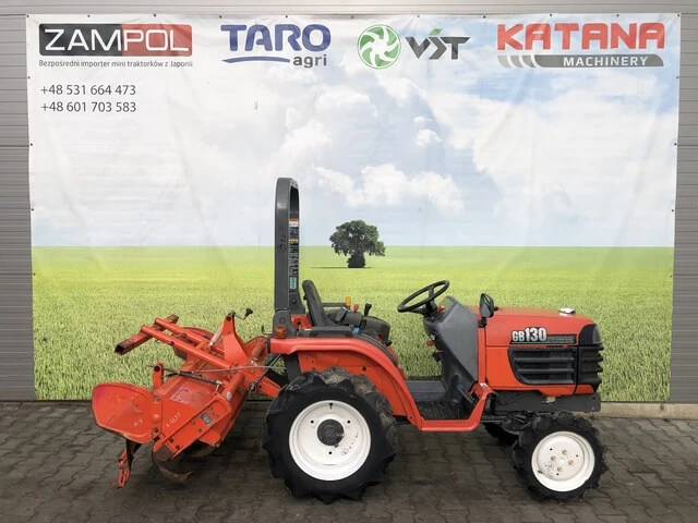 Traktorek Kubota GB130 z glebogryzarką - rok prod. 2002